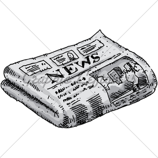 325x325 Newspaper Sketch Gl Stock Images - Newspaper Sketch