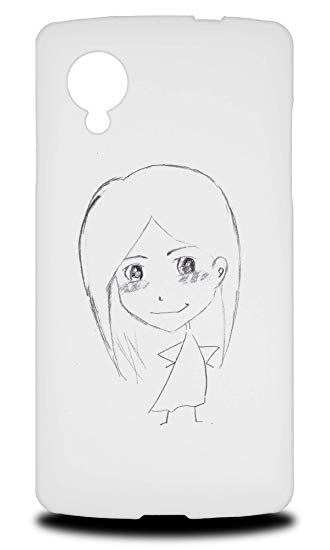 330x550 Cute Girl Sketch Hard Phone Case Cover For Lg Nexus 5 - Nexus Sketch