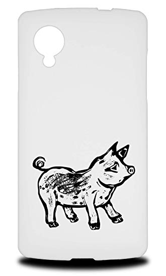 330x550 Pig Sketch Hard Phone Case Cover For Lg Nexus 5 Cell - Nexus Sketch