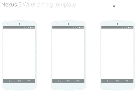 550x395 App Template Stencil Mobile Nexus 5 A Free Sketch Ecommerce - Nexus Sketch