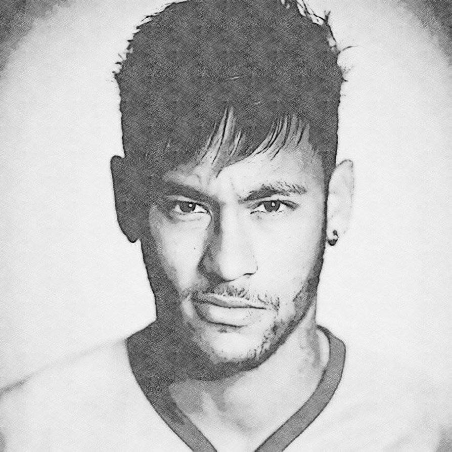 Neymar Sketch at PaintingValley.com | Explore collection of Neymar Sketch