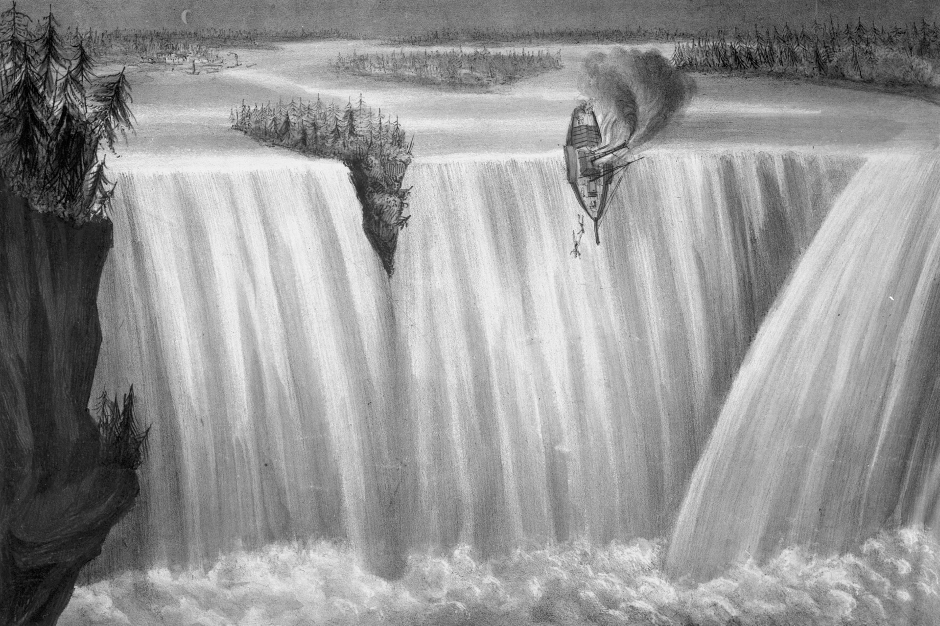 1920x1279 Heritage Moments The Firebrand In Buffalo, The Rebellion In - Niagara Falls Sketch