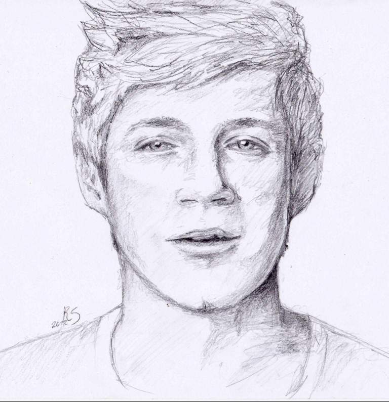 768x795 Niall Horan Drawing Shared By On We Heart It - Niall Horan Sketch