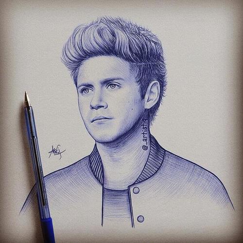 500x500 Niall Horan Shared By Lilli On We Heart It - Niall Horan Sketch