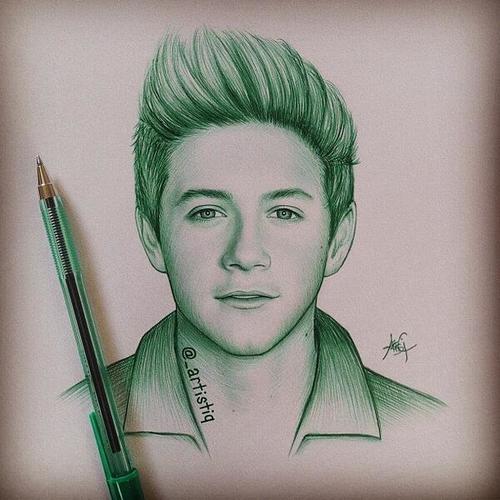 500x500 Niall Horan Uploaded By Kelsy Isabella On We Heart It - Niall Horan Sketch