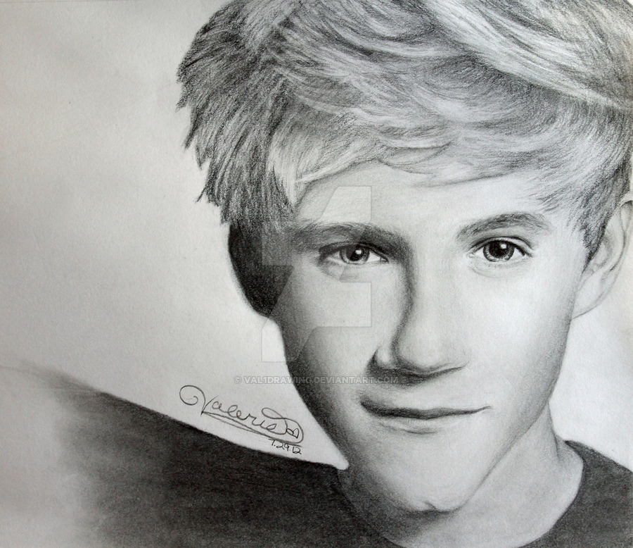 900x778 One Direction Drawing - Niall Horan Sketch