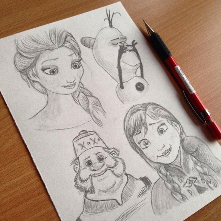 720x720 Frozen Sketches By Steve Nice - Nice Sketches