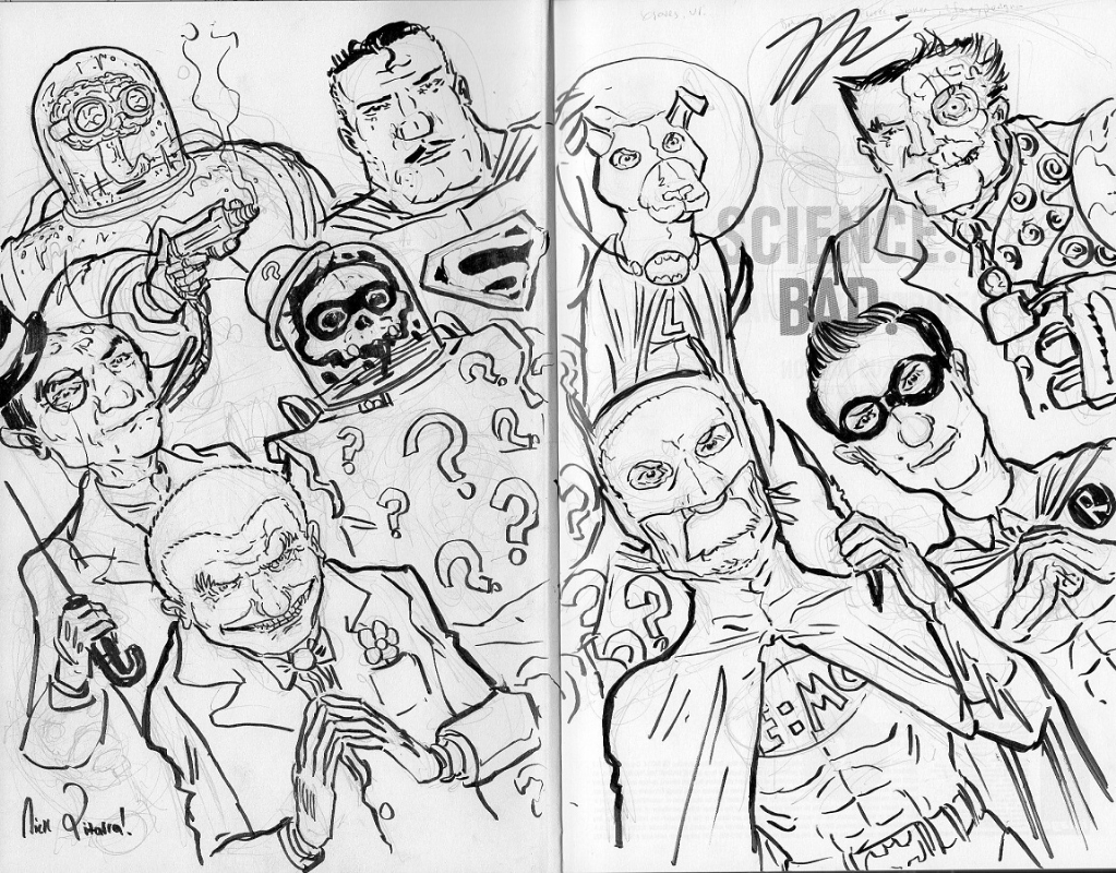 1023x800 Nick Pitarra The Manhattan Projects Hc - Nick Sketch