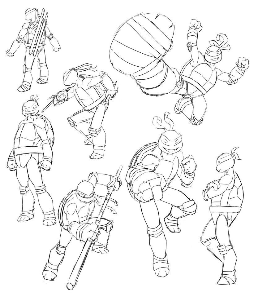 834x958 Nickelodeon Tmnt Sketches By Zachramirez 2 B Sorted - Nickelodeon Sketches