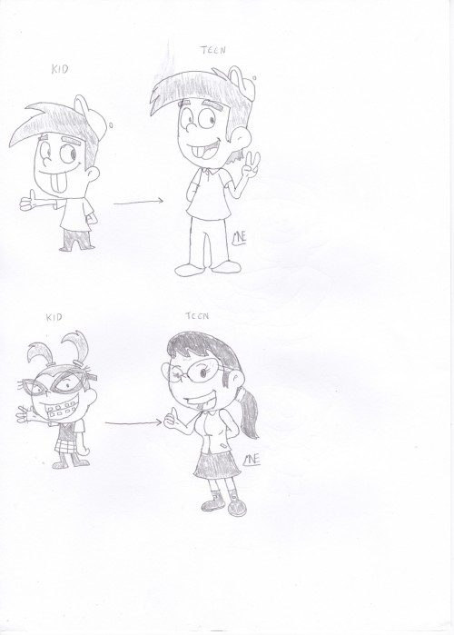 500x699 Nickelodeon Tumblr Some Timmy Amp Tootie - Nickelodeon Sketches