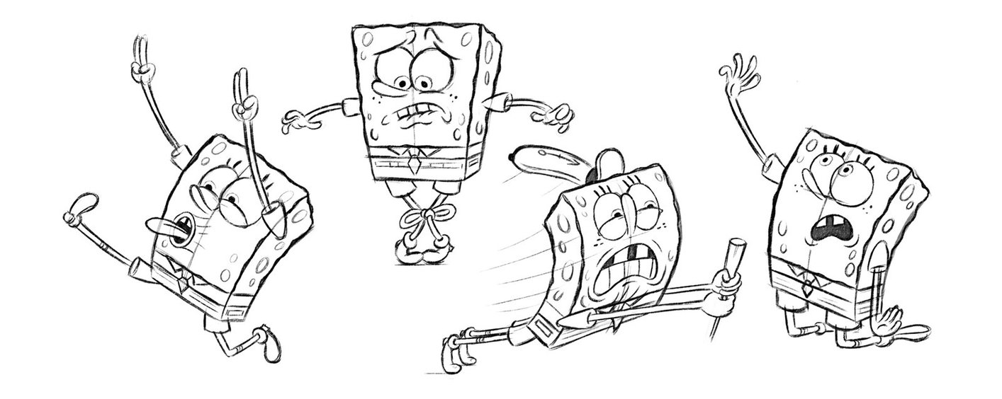 1414x564 Spongebobs More Sketches!! By Brianpitt - Nickelodeon Sketches