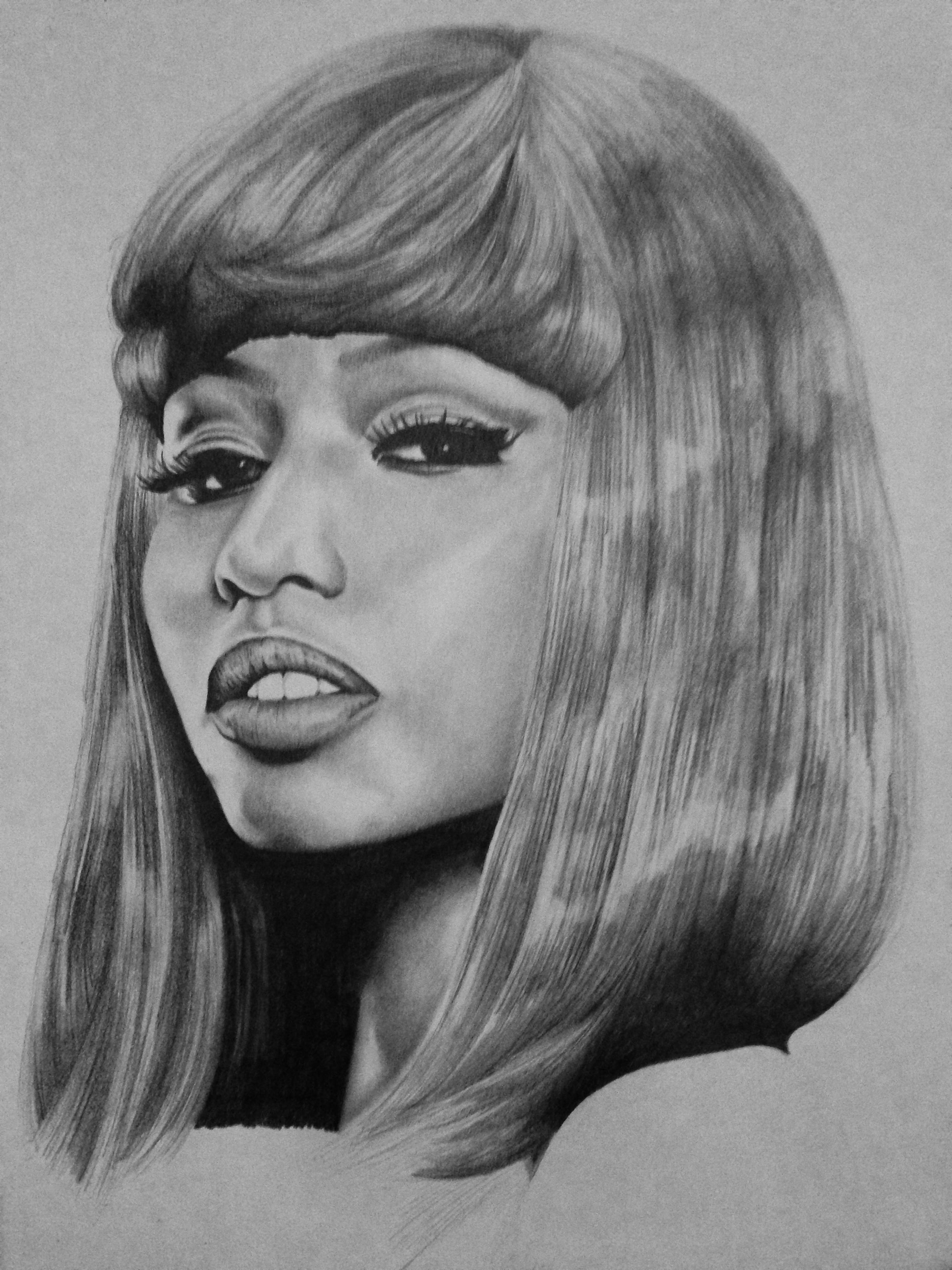 2448x3264 Nicki Minaj, Pencil Drawing - Nicki Minaj Sketch