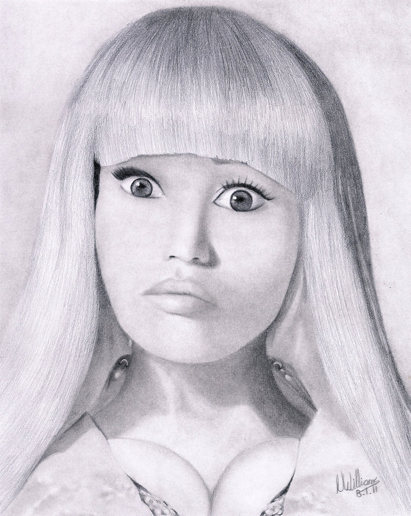 800x1003 Nicki Minaj Sketch Drawing Skill - Nicki Minaj Sketch