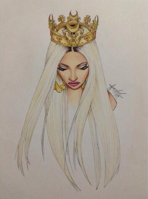 500x669 Queen On Twitter !!!!!!! Gt Rt @nickiminaj This - Nicki Minaj Sketch
