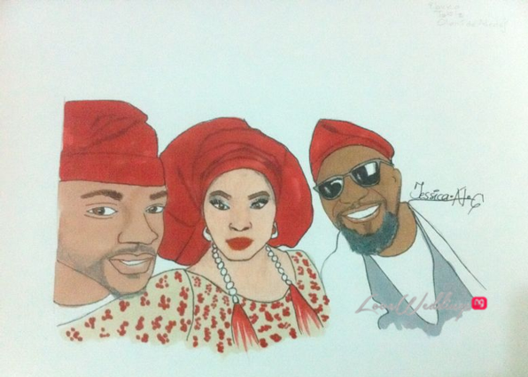 596x426 Nigerian Bridal Sketch - Nigerian Sketch