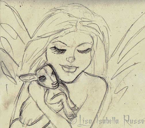 504x446 The Fine Art And Ramblings Of Lisa Isabella Russo Angel Fairy - Nigerian Sketch