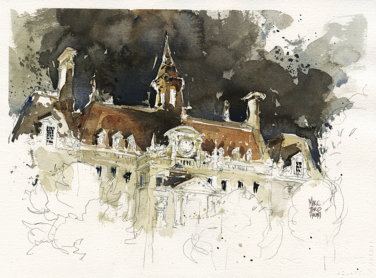 1200x888 Night Sketching In Old Montreal. Urban Sketchers - Night Sketch