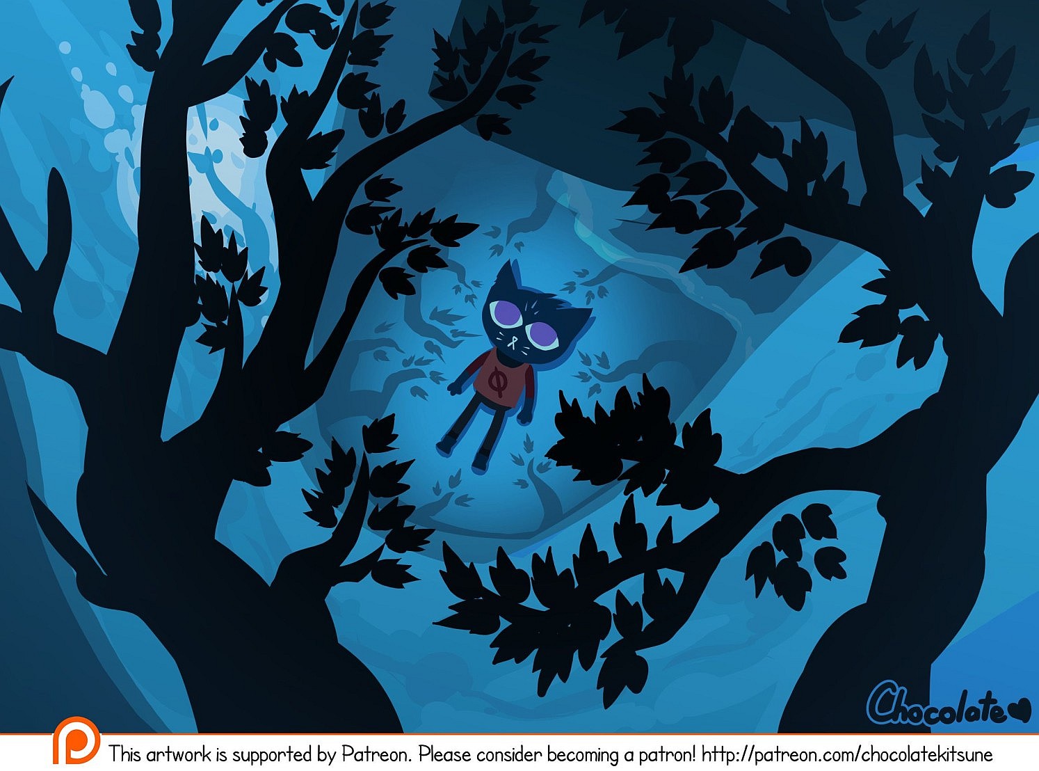 1494x1108 Sketch Plays Stream Night In The Woods Pt.1 By Chocolatekitsune - Night Sketch