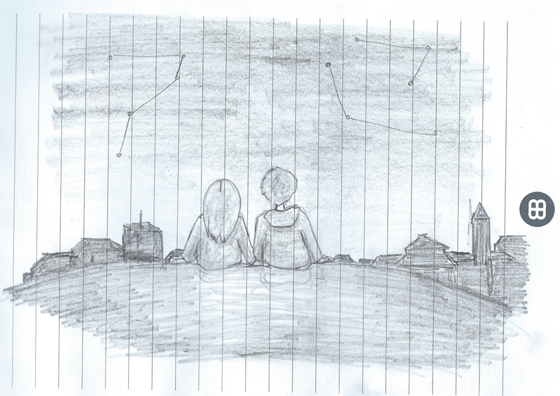 800x566 Starry Night Sky Ramblings And Illustrations - Night Sky Sketch