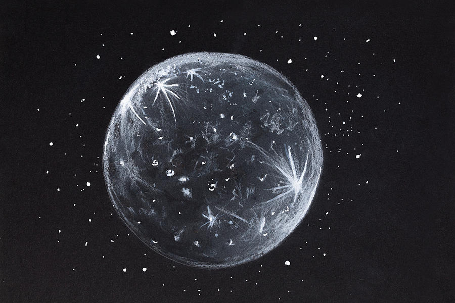 900x600 Sketch Of Abstract Design Night Sky Drawing By Ipolyphoto Art - Night Sky Sketch