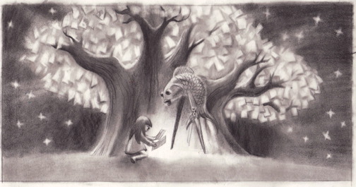 504x265 Dreaming Of Stars In The Night Sky - Night Sky Sketch