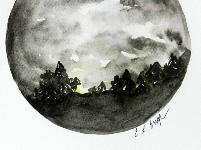 650x485 How To Paint A Night Sky In Watercolor Two Tutorials - Night Sky Sketch