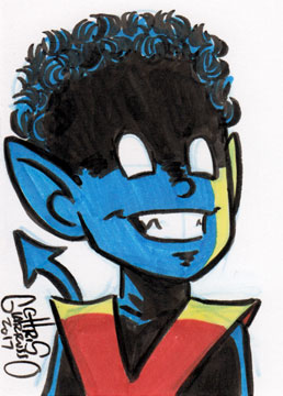 258x360 Nightcrawler Archives Chris Giarrusso - Nightcrawler Sketch