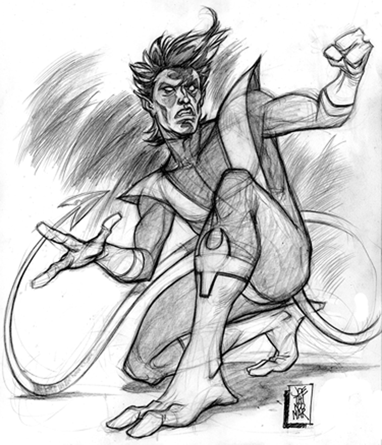 750x875 Nightcrawler Sketch2 By Hyperjack08 - Nightcrawler Sketch