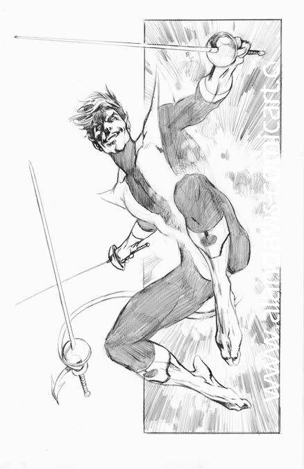 438x674 Crow821 Angelophile Nightcrawler Sketches By X Men - Nightcrawler Sketch