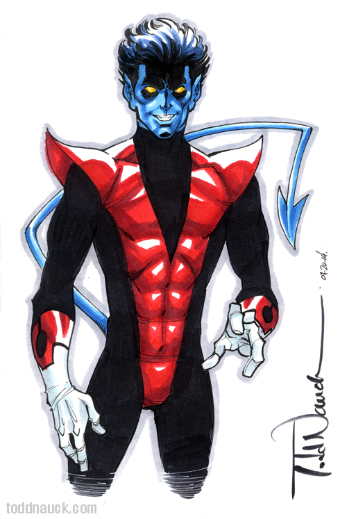 490x747 Nightcrawler The Art Of Todd Nauck - Nightcrawler Sketch