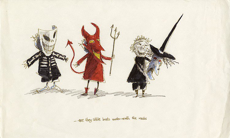 750x451 Matthew Luhn On Twitter Some Original - Nightmare Before Christmas Sketches