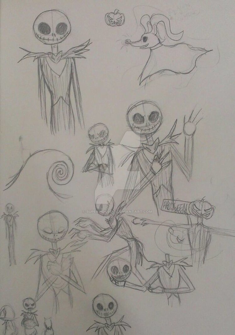 748x1068 Nightmare Before Christmas Sketches (Mostly Jack) By Superhorse18 - Nightmare Before Christmas Sketches