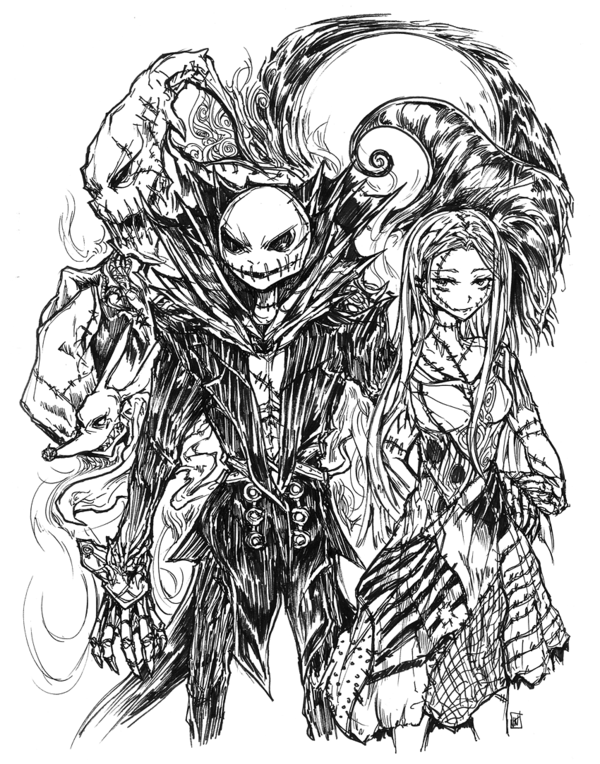600x764 Nightmare Before Christmas By Bulletproofturtleman - Nightmare Before Christmas Sketches