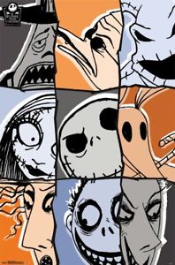 198x300 The Nightmare Before Christmas ~ Sketches 22x34 Movie Poster Tim - Nightmare Before Christmas Sketches