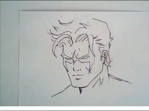 480x360 Drawing Faces (Nightwing Drawing) - Nightwing Sketch