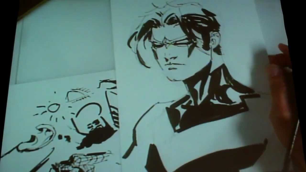 1280x720 Jim Lee - Nightwing Sketch