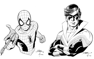 320x203 All About George Perez Spider Man And Nightwing Sketch - Nightwing Sketch