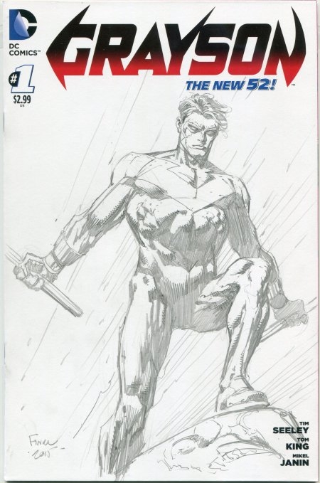 450x679 Nightwing Sketch Cover - Nightwing Sketch