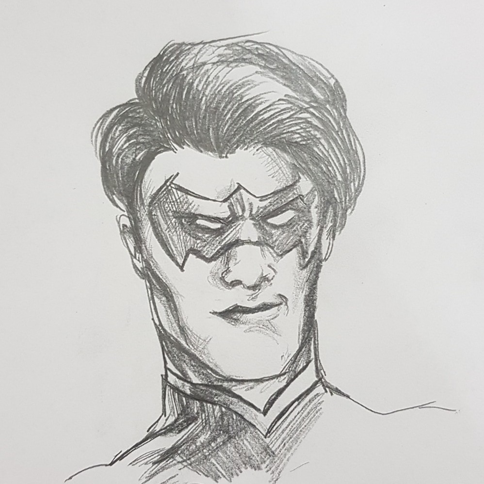 998x998 Nightwing Sketch. Dccomics - Nightwing Sketch