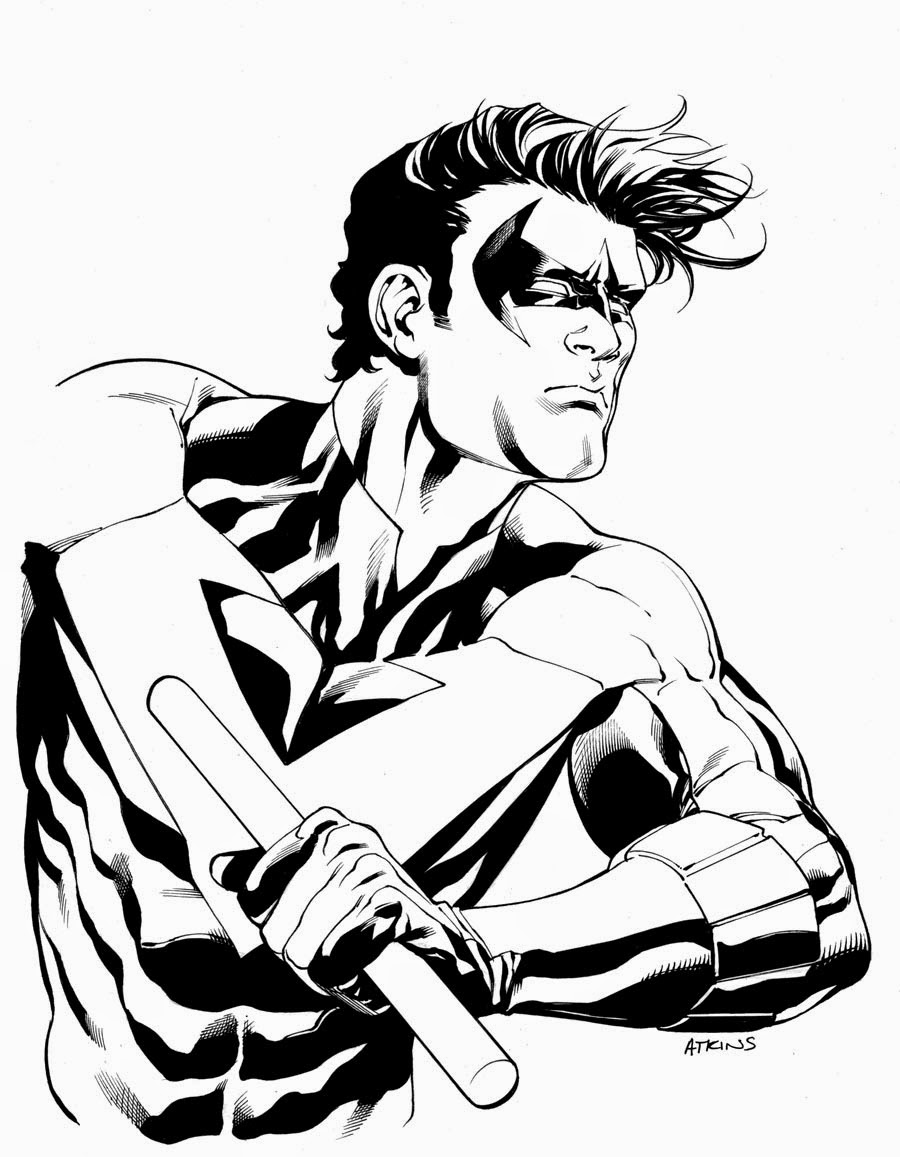 900x1157 Nightwing.... Robert Atkins Art - Nightwing Sketch