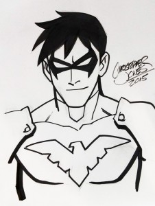 226x300 Nightwing Christopher Jones Comic Art And Illustration Blog - Nightwing Sketch