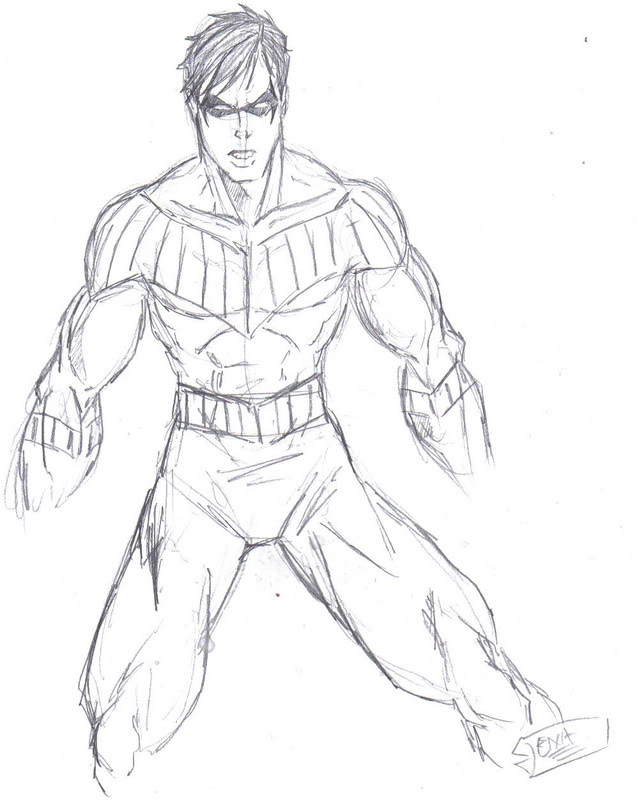 637x800 Nightwing Sketch - Nightwing Sketch