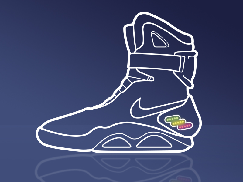 800x600 Nike Air Mag By Tim Eggert - Nike Air Mag Sketch