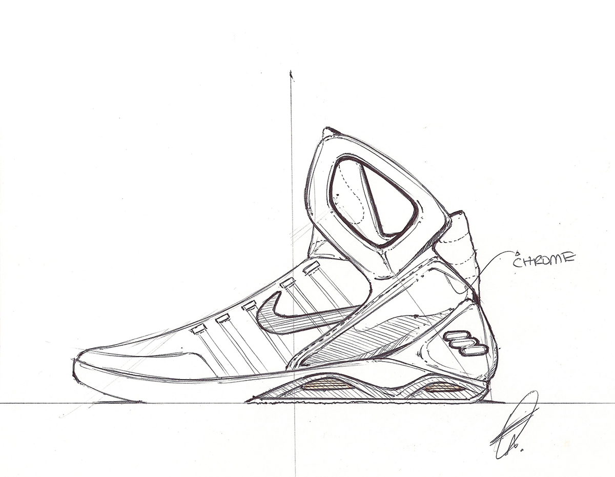 Nike Air Mag Sketch at Explore collection of Nike
