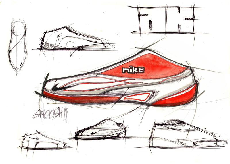 800x571 Nike Shoe Sketch By Arun Stratos - Nike Shoe Sketch