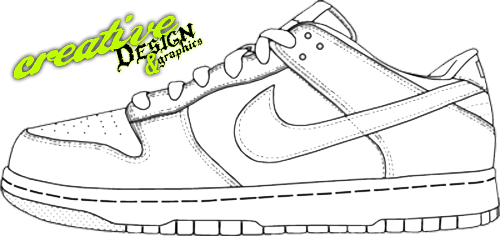 500x236 Nike Dunks Sketch (Psd) Official Psds - Nike Sketch