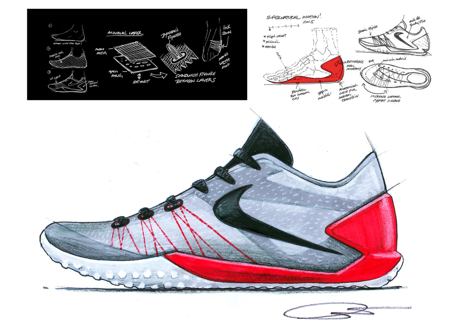 1600x1134 Introducing The Nike Hyperchase Basketball Shoe For Playmakers - Nike Sneaker Sketches