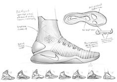 Nike Sneaker Sketches at PaintingValley.com | Explore collection of ...