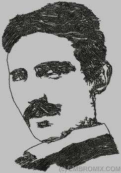 244x350 People Legends - Nikola Tesla Sketch