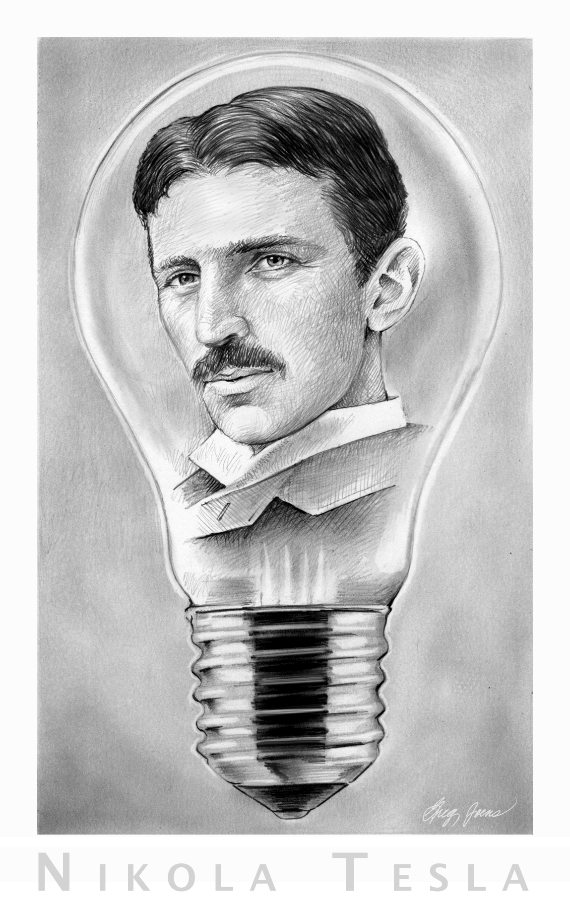 1149x1839 Sketch Of - Nikola Tesla Sketch